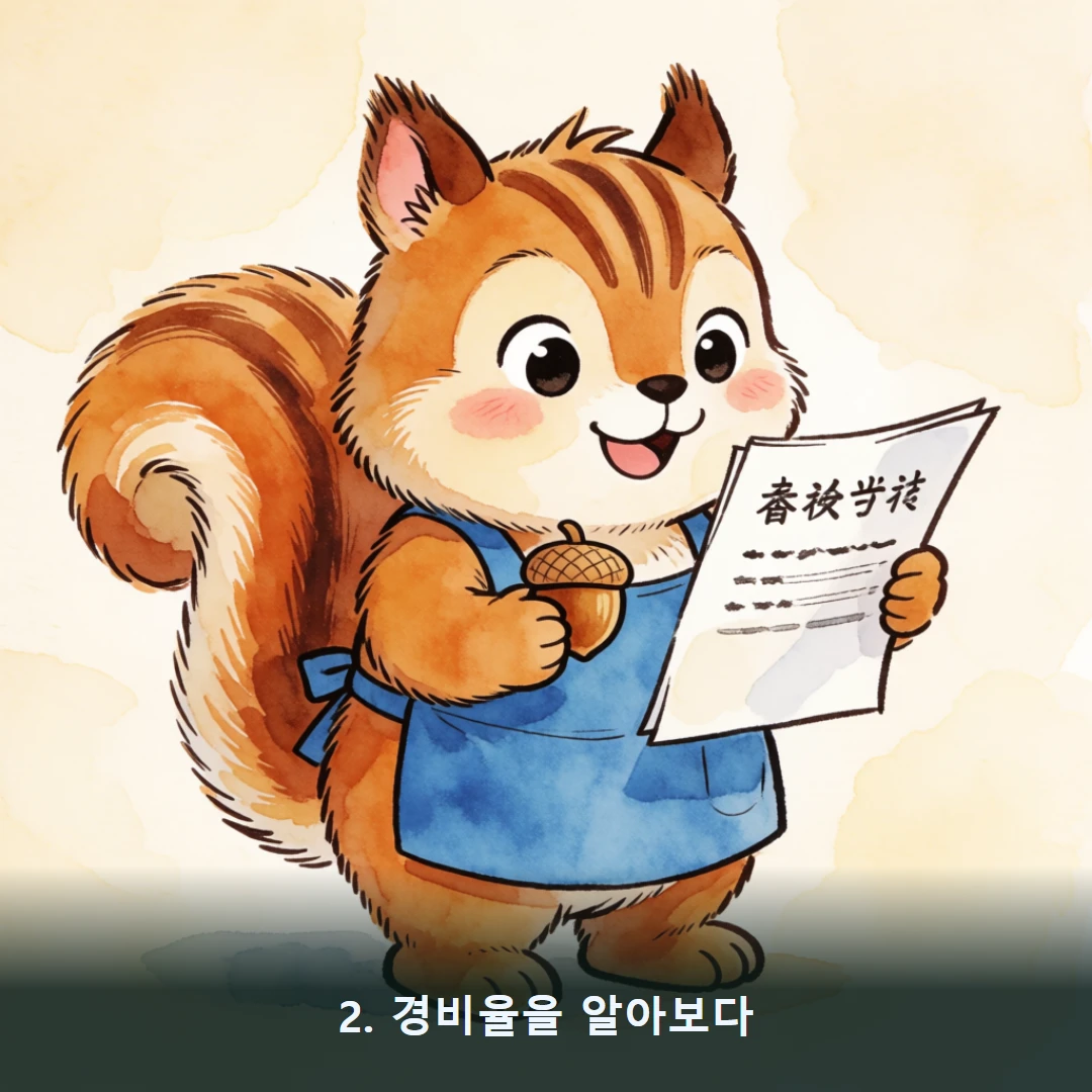 웹툰 2컷 — 2. 경비율을 알아보다