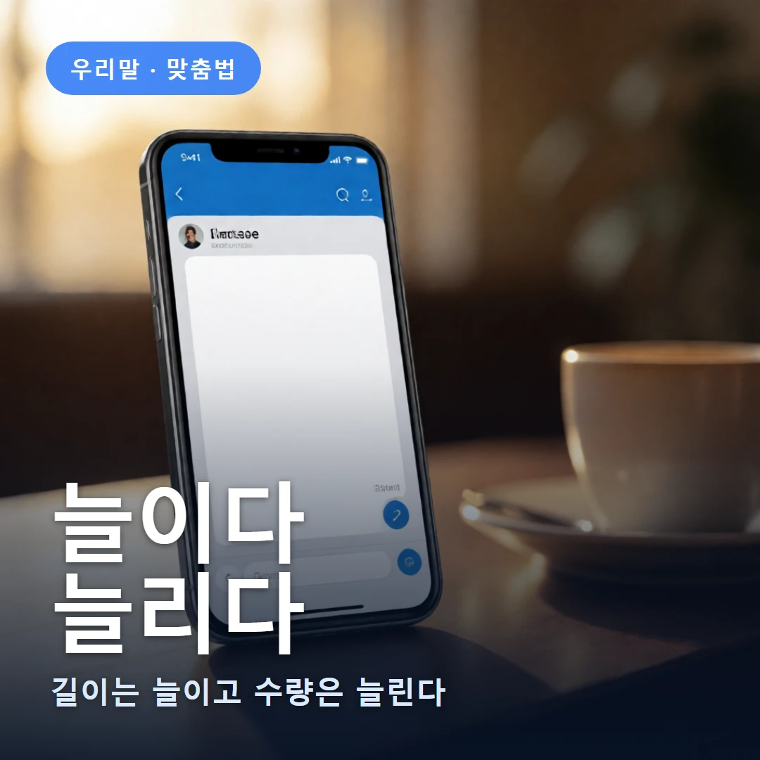 늘이다 요약 표지 — 길이는 늘이고 수량은 늘린다