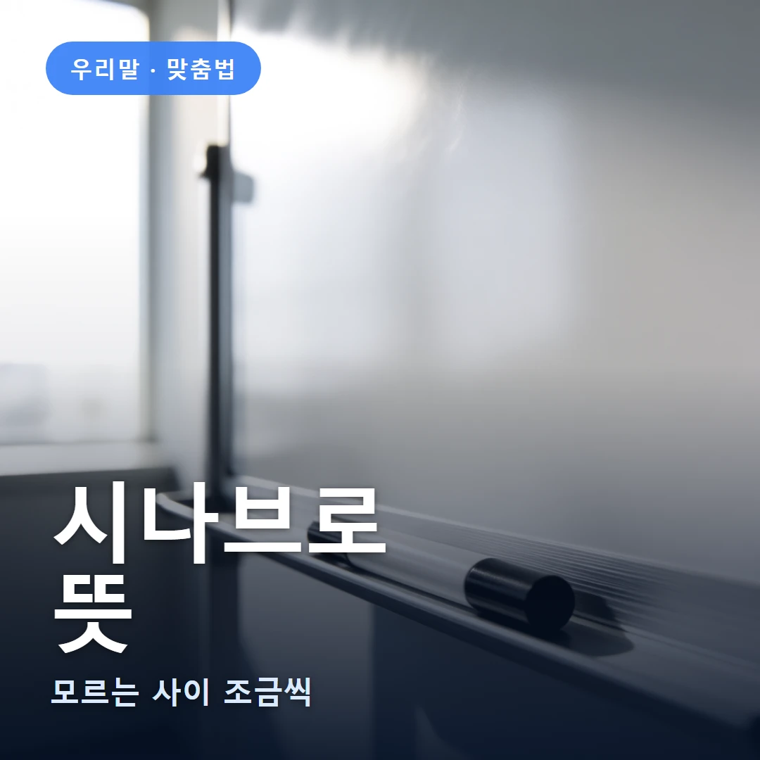 시나브로 요약 표지 — 모르는 사이 조금씩