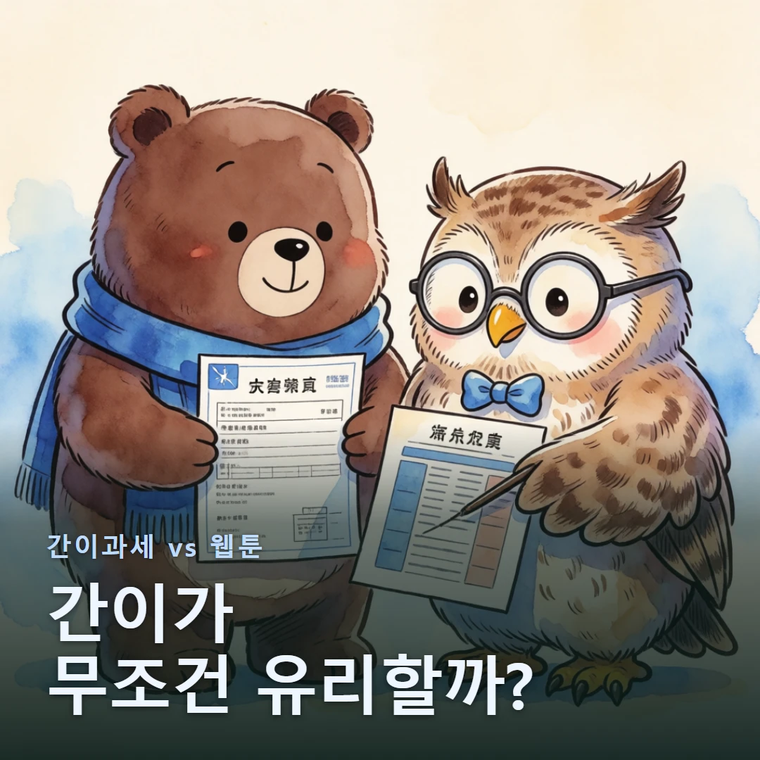 간이과세 vs 웹툰 표지 — 간이가 무조건 유리할까?