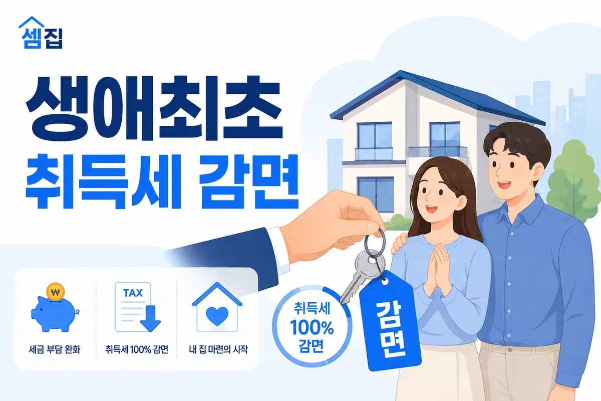 생애최초 취득세 감면 (최대 200만원)
