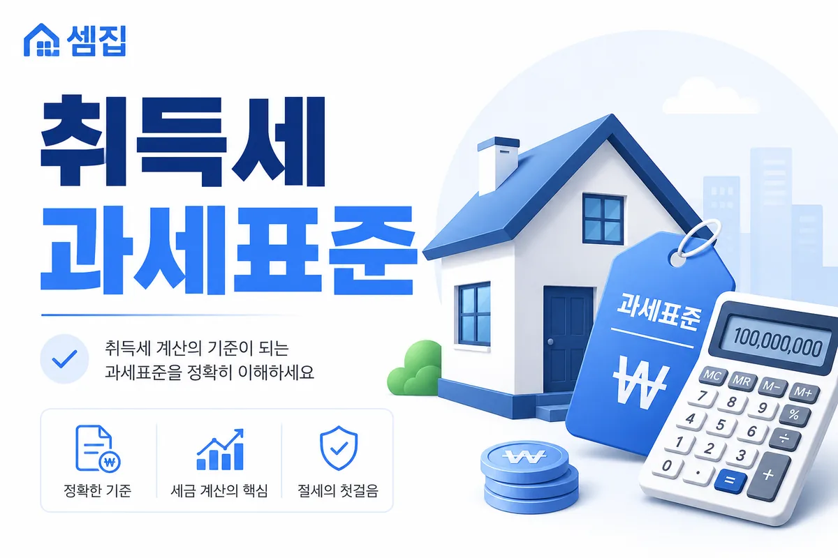 취득세 과세표준 — 실거래가·시가인정액
