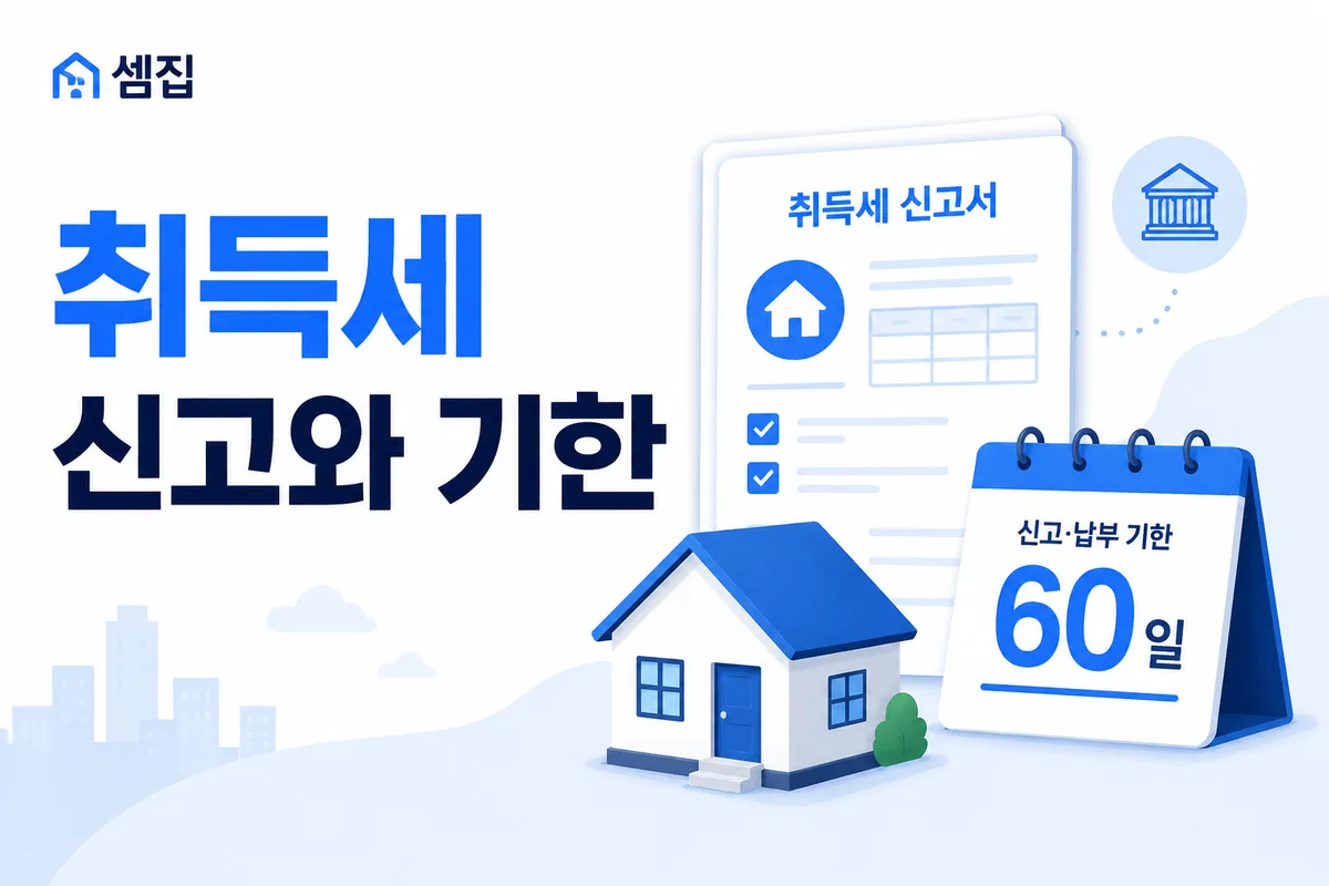 취득세 신고·납부 기한 (60일)