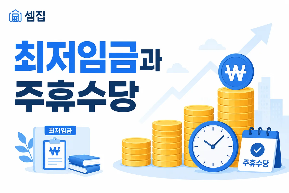 최저임금과 주휴수당 — 2026 실질 시급·월급