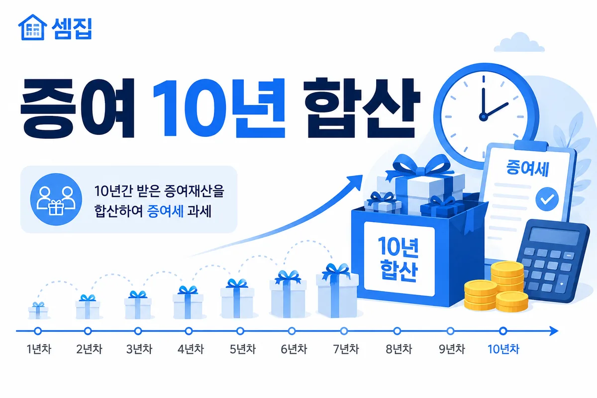 증여세 10년 합산 규정과 분산 증여 전략