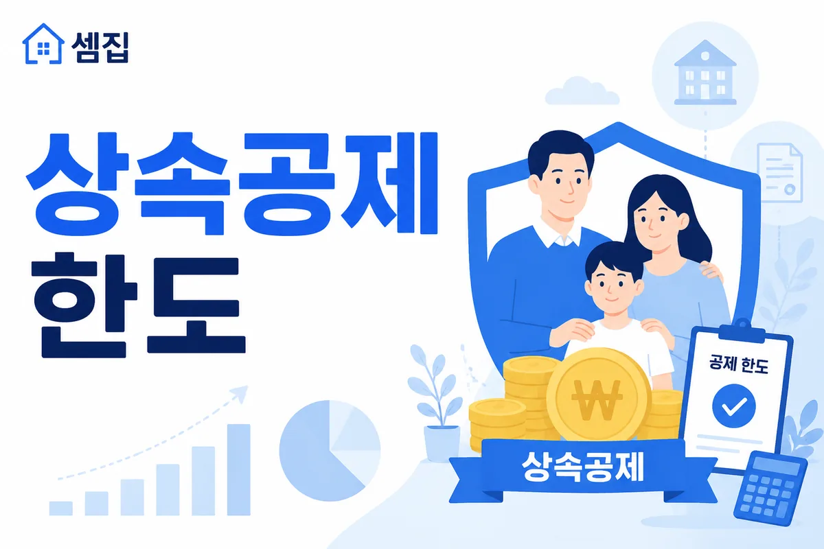 상속공제 — 일괄 5억·배우자 최대 30억
