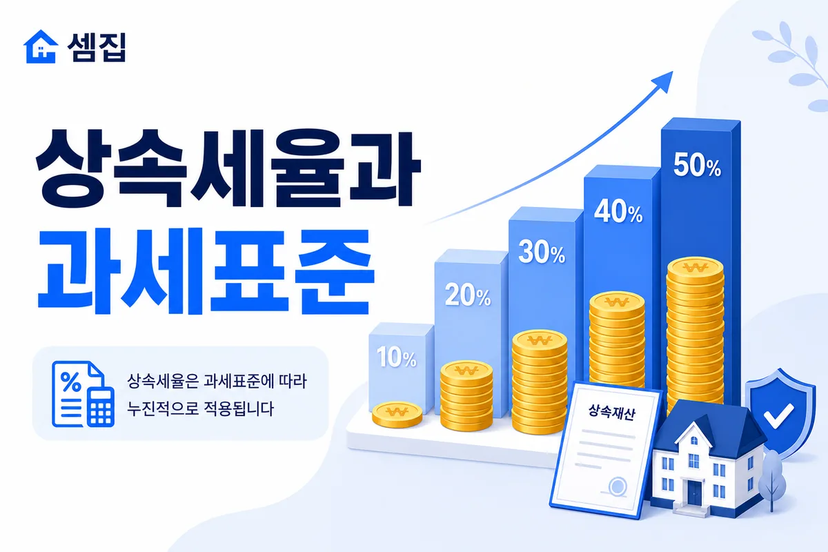 상속세율과 과세표준 (10~50%·2026)