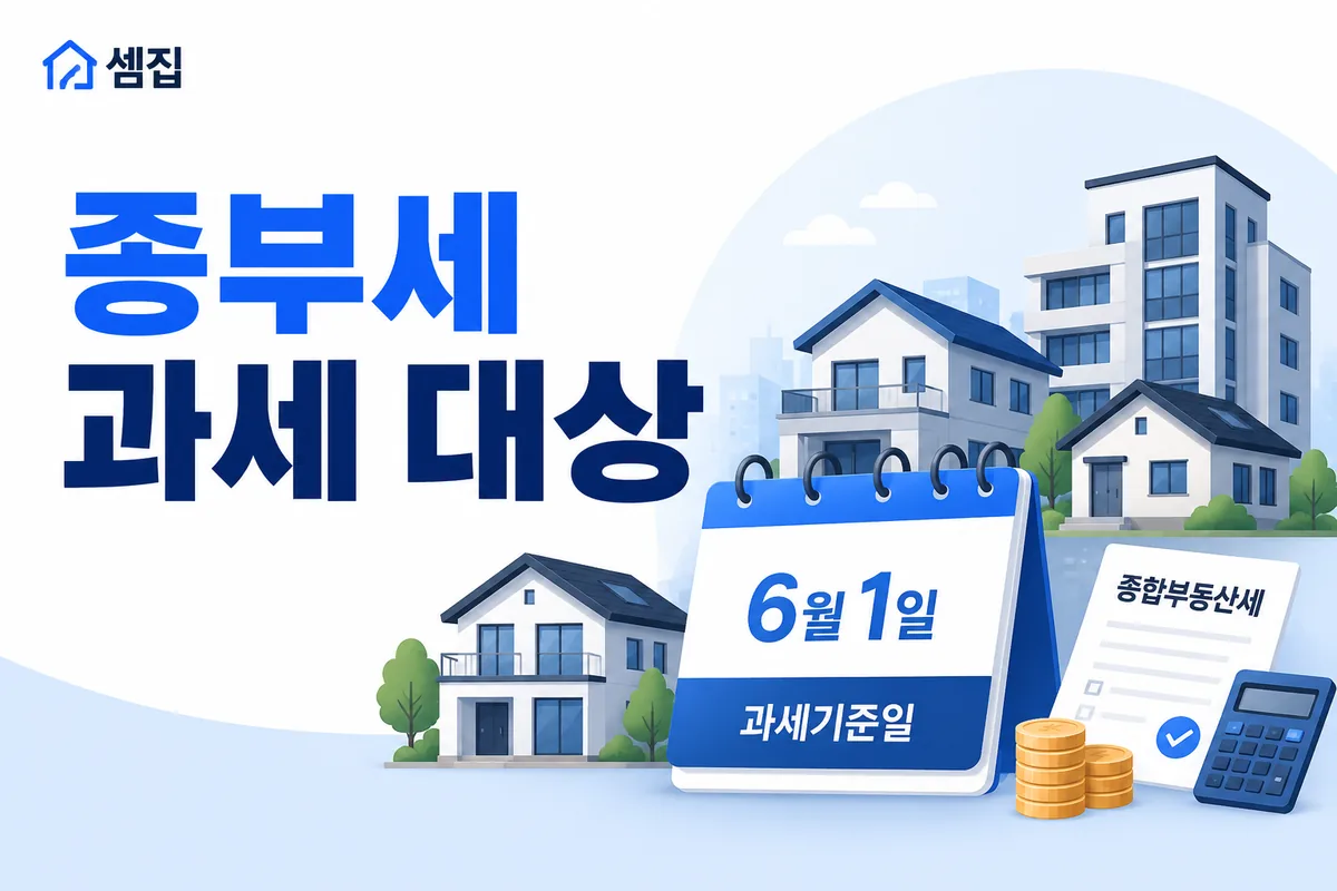 종부세 과세 대상과 기준일 (6월 1일)