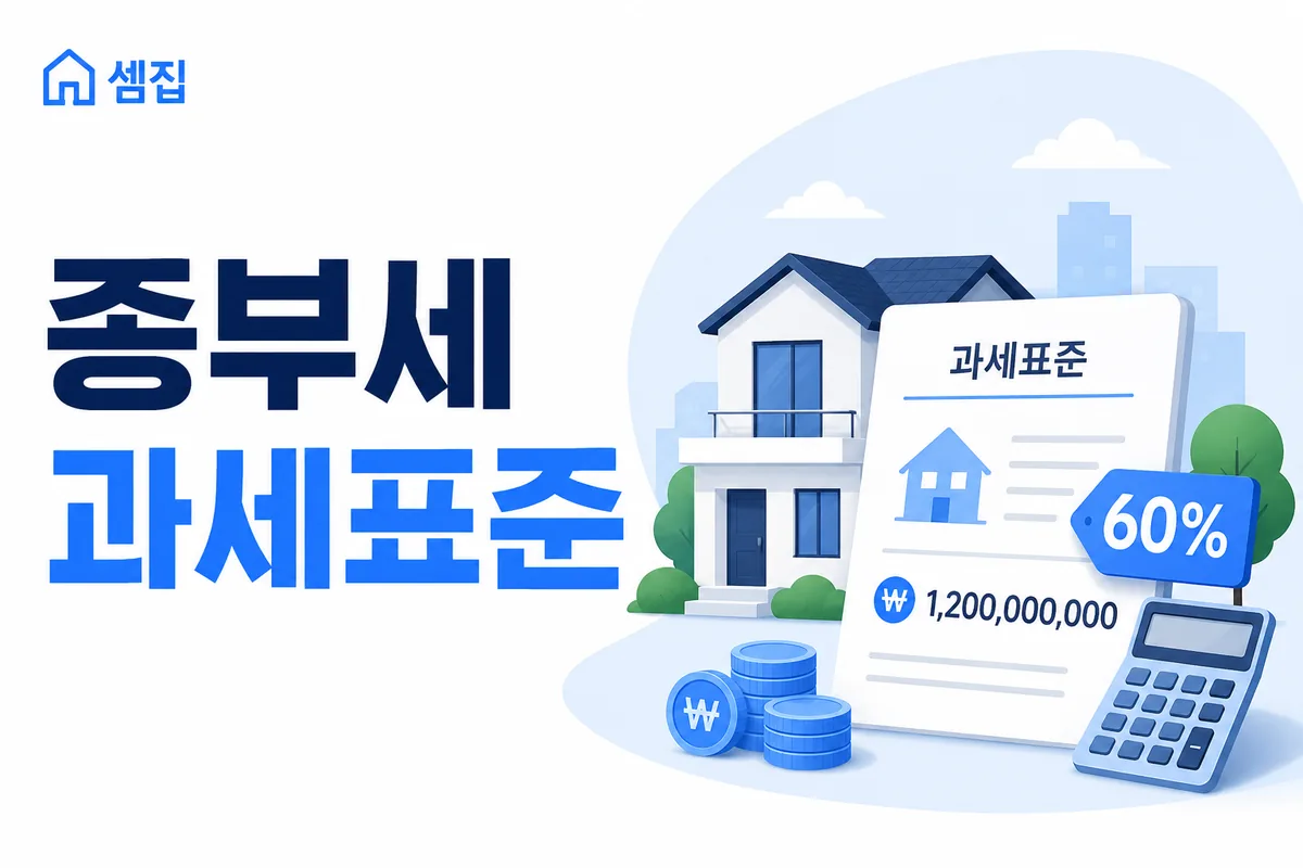 종부세 과세표준 — 공시가격·공정시장가액비율 60%