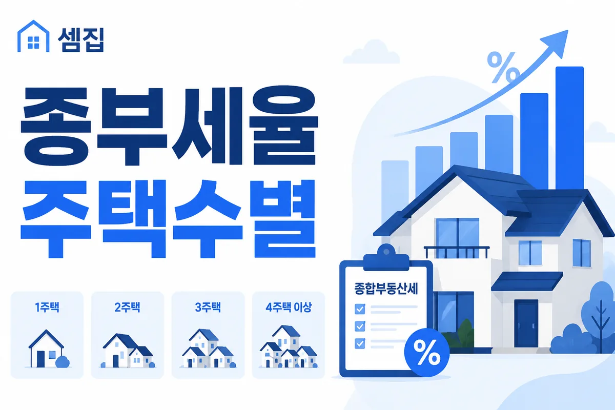 종부세율 — 2주택 0.5~2.7%·3주택 0.5~5.0%