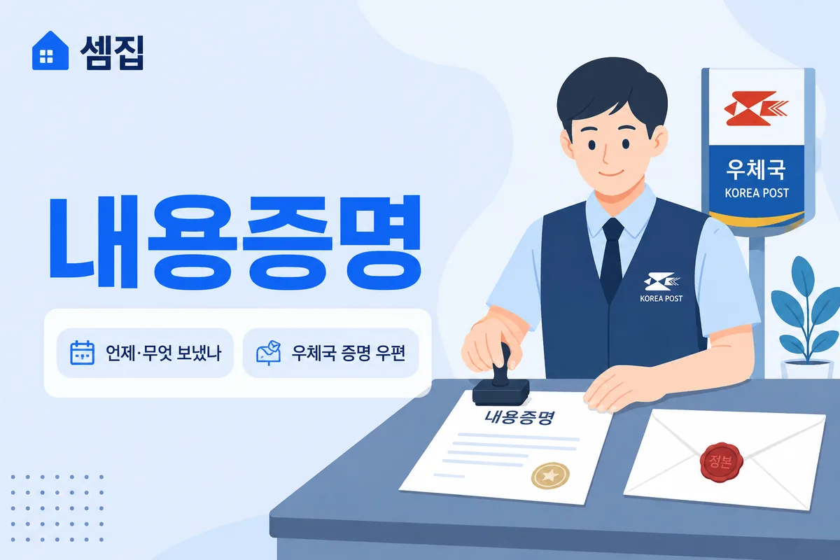 내용증명 뜻 — 언제 무엇을 보냈는지 증명하는 우편