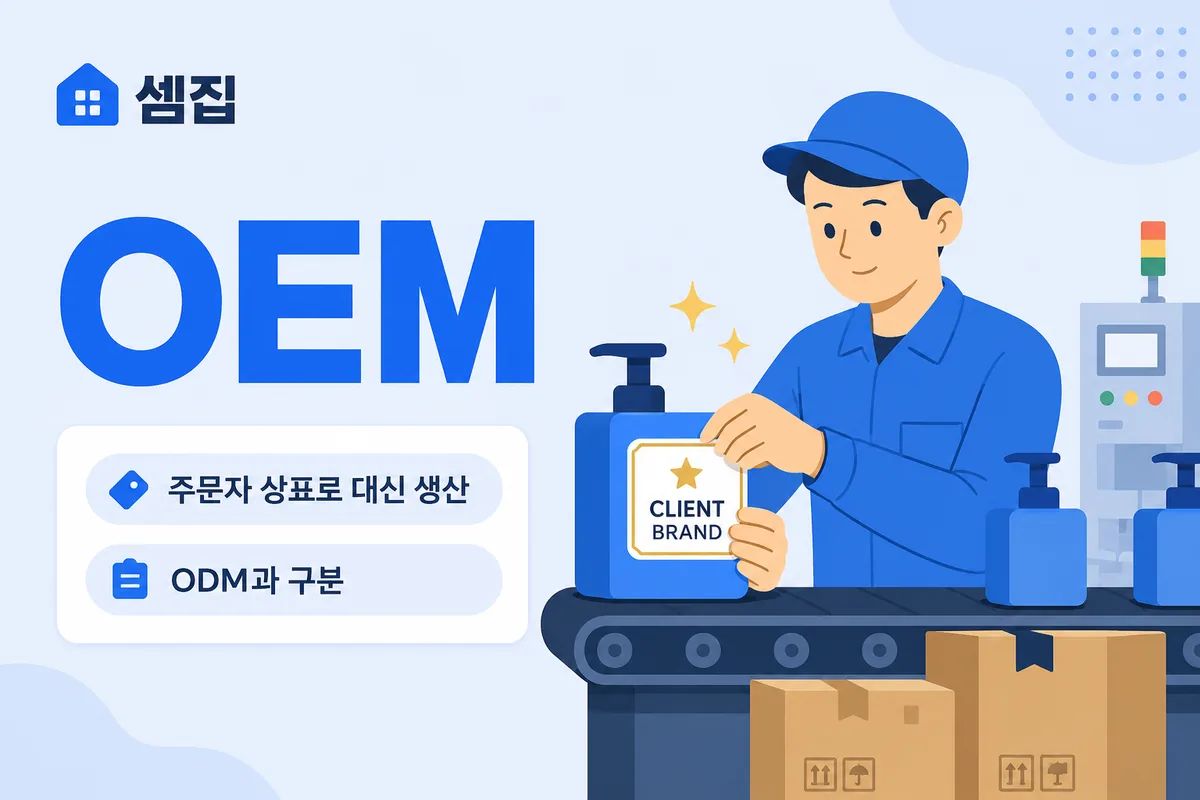 OEM 뜻 — 주문자 상표를 붙여 대신 생산