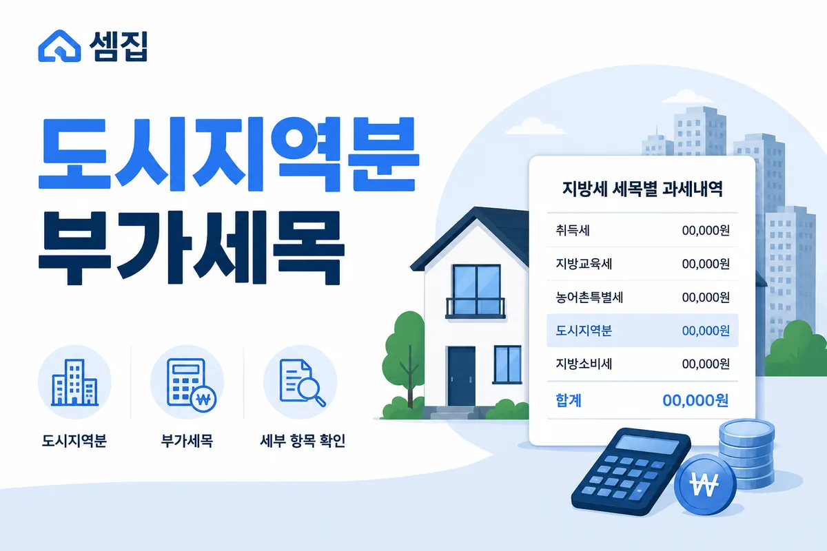 재산세 도시지역분·지역자원시설세 (추가 부담)