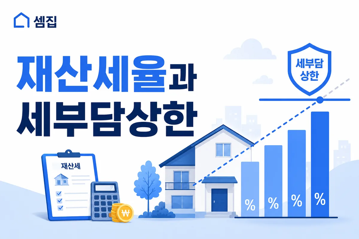 재산세율과 세부담상한 (주택 0.1~0.4%)