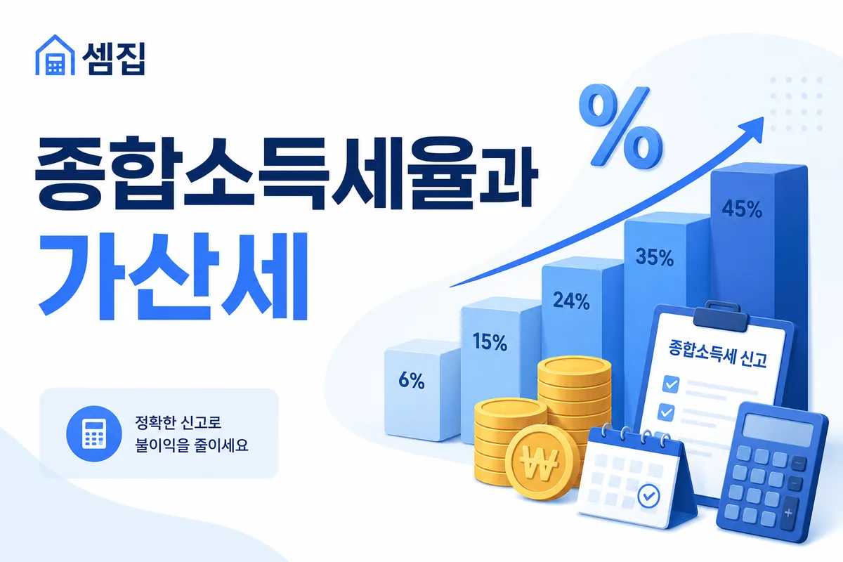 종합소득세율과 가산세 — 구간별 세율·누진공제 (2026)