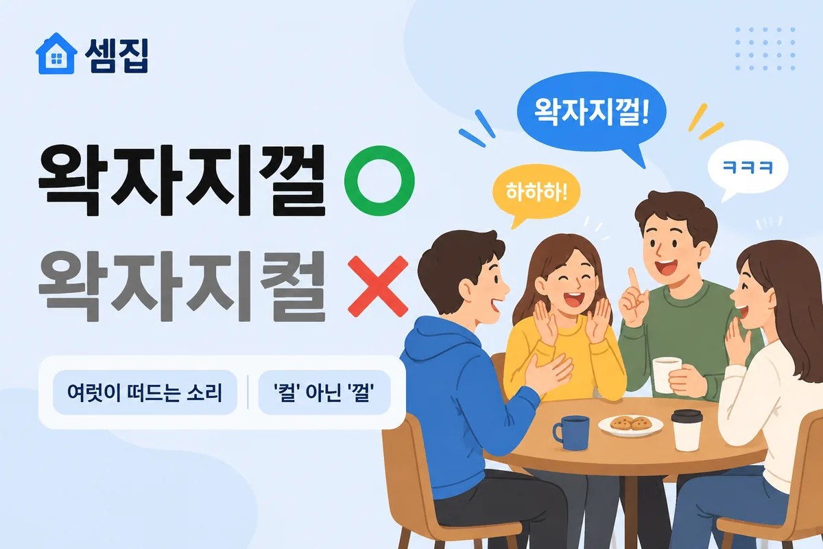왁자지껄 왁자지컬 — 시끄러운 소리는 '왁자지껄'
